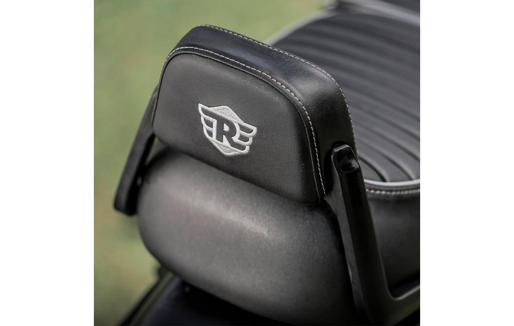 Attacchi Maniglie+Imbottitura Schienale Nero con Logo Originale Royal Enfield x Classic350