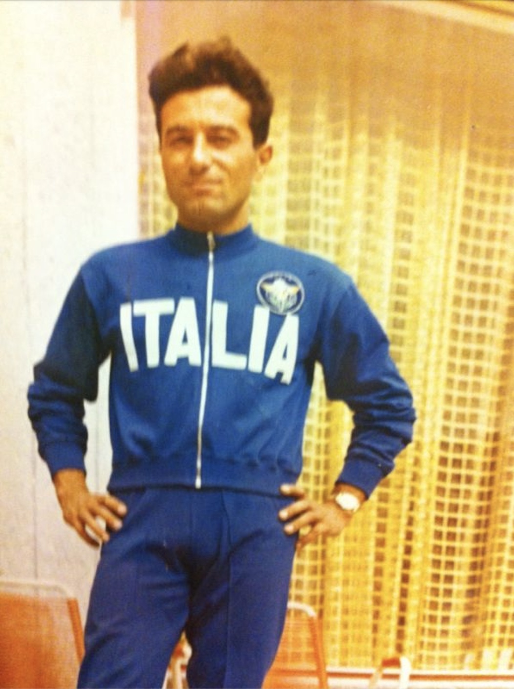 Luigi Gorini in divisa ufficiale squadra nazionale Italiana di regolarità